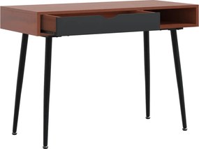 vidaXL Γραφείο Υπολογιστή με Συρτάρι Καφέ 110x50x75 εκ. Επεξεργ. Ξύλο