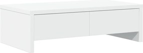vidaXL Βάση Οθόνης με Συρτάρια Λευκή 50x27x15 εκ. Επεξεργασμένο Ξύλο