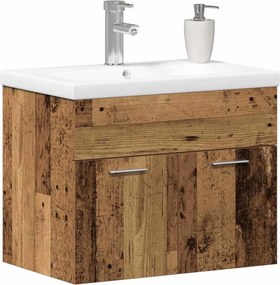 vidaXL Ντουλάπι Μπάνιου Παλιό ξύλο 60 x 38,5 x 46 cm