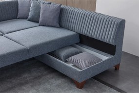 Corner Sofa-Bed West Right - Grey Grey