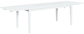 Τραπέζι Riverton 632, Άσπρο, 76x90x180cm, Επιμήκυνση, Ινοσανίδες μέσης πυκνότητας | Epipla1.gr