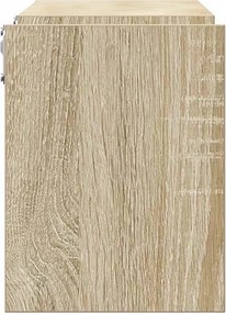 vidaXL Ραφιέρες Τοίχου 2 τεμ Sonoma Δρυς 100 x 15 x 50 εκ. Επεξ. Ξύλο