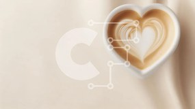 Intra Συλλεκτικό Ξύλινο Παζλ Plywood  4mm - Φλιτζάνι καφέ σε σχήμα καρδιάς με Latte Art Σε Ξύλινο Κουτί - Διαστάσεις: 10x10 cm – 25 κομμάτια