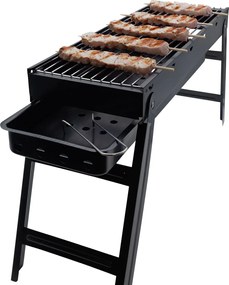 Φορητή Ψησταριά Κάρβουνου Αναδιπλούμενη 59x20x37cm