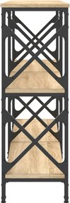 vidaXL Τραπέζι Κονσόλα Sonoma Δρυς 156 x 28 x 80,5 εκ. Επεξεργ. Ξύλο