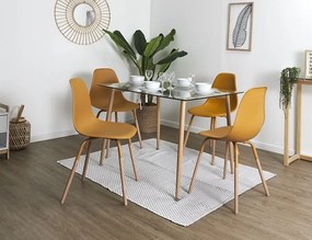 ΚΑΡΈΚΛΕΣ &amp; ΠΟΛΥΘΡΌΝΕΣ SCANDINAVIAN CHAIR PP PHENIX MUSTARD HD7612