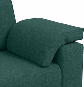 vidaXL 3-Θέσιος καναπές Σκούρο Πράσινο 220 cm ύφασμα