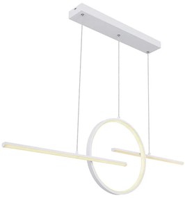 Κρεμαστό Φωτιστικό Ράγας Globo Lighting Barral 67121-50W Λευκό