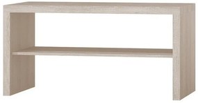 Τραπεζάκι σαλονιού Stanton E112, Santana βελανιδιά, 61x60x120cm, Πλαστικοποιημένη μοριοσανίδα, Γωνιακός