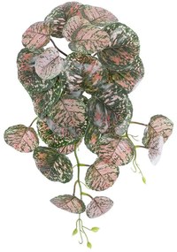 Τεχνητό Κρεμαστό Φυτό Polka 20612 45cm Pink-Green GloboStar Fabric