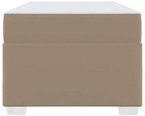 vidaXL Σκελετός Κρεβατιού Καπουτσίνο 100 x 200 cm Τεχνητό δέρμα