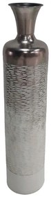 Βάζο Goro 209-000016 Φ19,7x88,9cm White-Rose Gold Inart Metal