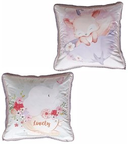 Μαξιλαροθήκη Διακοσμητική Παιδική Fanty Double Face Multi Kentia 45X45 Βαμβάκι-Πολυέστερ