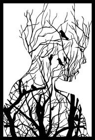 Decorative Metal Wall Accessory Arakan Black