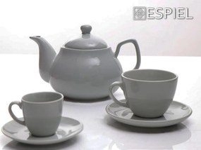 Φλυτζάνι Espresso 100ml + Πιατάκι Espiel Essentials Light Grey OWA105K6