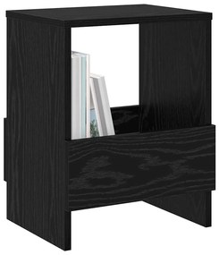 vidaXL Ράφι Περιοδικών Μαύρη Οξυά 35 x 30 x 45 εκ.