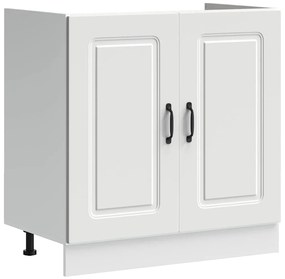 vidaXL Ντουλάπα Κουζίνας με αποθήκευση 2 pcs Λευκό 80 x 46 x 81.5 εκ