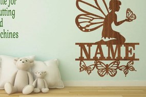 Σετ των 2 Intra απο ξύλο plywood 3mm-4mm πάχος Πινακίδα ονόματος πεταλούδας νεράιδα περικοπής Δίασταση 30x20 cm INTRAFABR-70813628