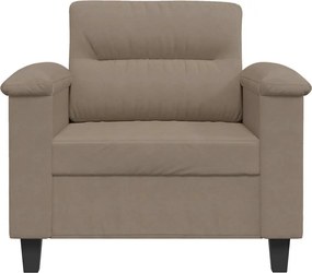 vidaXL Πολυθρόνα Taupe 60 εκ. από Ύφασμα Μικροϊνών