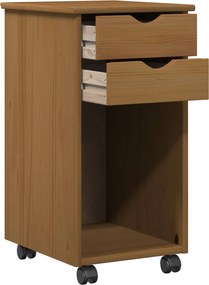 vidaXL Κινητό Ντουλάπι 34 x 39 x 65,5 cm Στερεό πεύκο Μέλι Καφέ