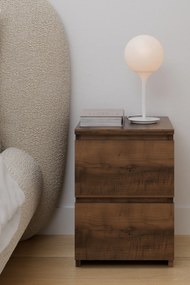 Stewehome Σετ 2 μοντέρνων κομοδίνων για υπνοδωμάτιο 35x38x49 cm