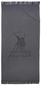 Πετσέτα Θαλάσσης 3783 Anthracite Greenwich Polo Club Beach 80x170cm 100% Βαμβάκι