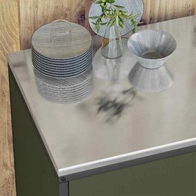 vidaXL Σετ Αποθήκευσης Κουζίνας 3 pcs Ελιά Πράσινη 240 x 50 x 92 εκ