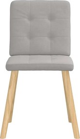 vidaXL Καρέκλες τραπεζαρίας 4 τεμ Cloud Grey Fabric