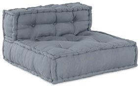 vidaXL Γκρι Μοδίκου Πουφ 70x70x54 Υφασμάτινο