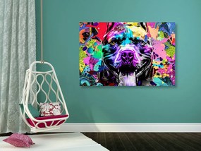 Εικόνα πολύχρωμη απεικόνιση ενός σκύλου