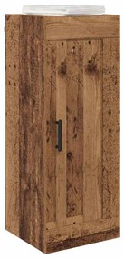 vidaXL Επιτοίχιο ντουλάπι Παλιό Ξύλο 34,5 x 34 x 90 εκ.