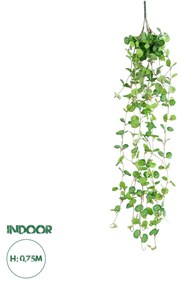GloboStar® Artificial Garden IVY HANGING BRANCH 20237 Τεχνητό Διακοσμητικό Κρεμαστό Φυτό Κισσός Υ75cm