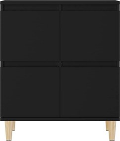 vidaXL Ντουλάπι Μαύρο 60x35x70 εκ. από Επεξεργασμένο Ξύλο