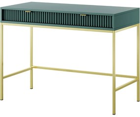 Κονσόλα Nova 12_LAB_G 103,5x50x77,6cm Green-Gold Μελαμίνη,Μέταλλο