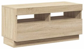 vidaXL Έπιπλο Τηλεόρασης με LED Sonoma Δρυς 80 x 35 x 40 εκ.