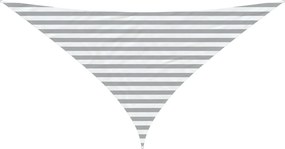 vidaXL Πανί σκιάς Ανοιχτό Γκρι και Λευκό 3 x 3 x 4,24 m