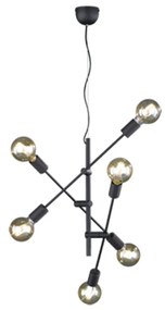 Φωτιστικό Κρεμαστό Trio Lighting Cross 306700602 Μαύρο Ματ