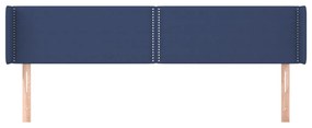 vidaXL Κεφαλάρι με Πτερύγια Μπλε 203x16x78/88 εκ. Υφασμάτινο