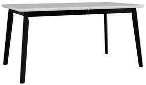 Τραπέζι Victorville 185, Μαύρο, Άσπρο, 75x90x160cm, 39 kg, Επιμήκυνση, Ινοσανίδες μέσης πυκνότητας, Ξύλο, Μερικώς συναρμολογημένο, Ξύλο: Οξιά
