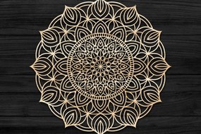 Intra απο ξύλο plywood 3mm-4mm πάχος Τρισδιάστατη , Mandala Δίασταση 30x30 cm INTRAFABR-73704329