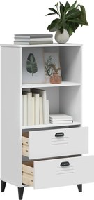 vidaXL Βιβλιοθήκη VIKEN Λευκή 60x35x123 εκ. από Επεξεργασμένο Ξύλο