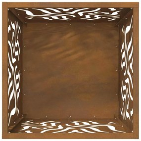 vidaXL Φωτιά Καφέ 40 x 40 x 40 cm Ατσάλι σκληρυθέν στον αέρα