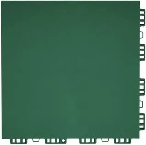 Gym Flooring Set 8 PCS Interlocking PP Puzzle Rubber Tiles Green