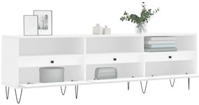 vidaXL Έπιπλο Τηλεόρασης Λευκό 150x30x44,5 εκ. Επεξεργασμένο Ξύλο