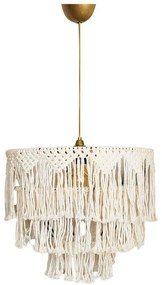 Φωτιστικό Οροφής 687HMY2310 40x70cm 1xE27 40W Cream-Gold Opviq