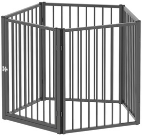 Dog Park Animal Park 5 Panel Portable Field Field Safe Μαύρο