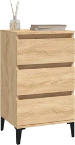 vidaXL Κομοδίνο Sonoma Δρυς 40x35x70 εκ. από Επεξεργασμένο Ξύλο