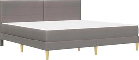 vidaXL Σκελετός Κρεβατιού Taupe 180 x 200 cm Πολυεστέρας