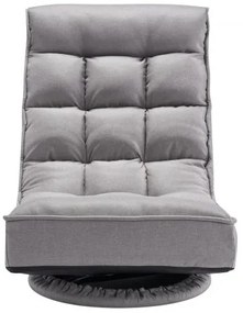 VEVOR 360° Swivel Floor Gaming Chair with 4 Adjustable Position Folding Chair