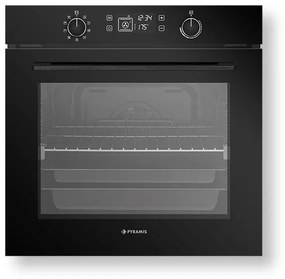 Oven Pyramis Black PO78082009SBL 59.5x59.5x57.5 εκ.